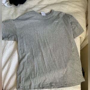 Gymshark size small logo tee gray
